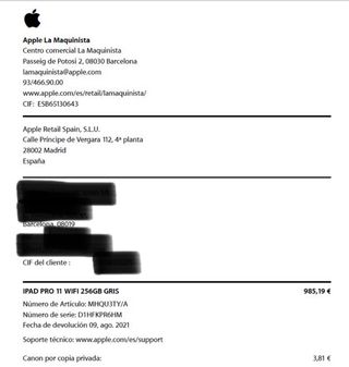 iPad Pro 11 256GB WiFi Gris Espacial como nuevo