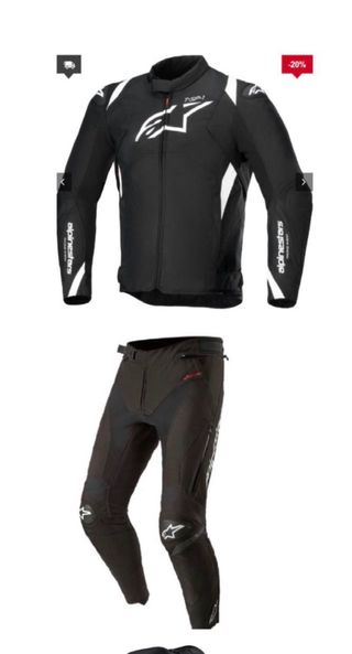 Conjunto Alpinestars Moto Negro