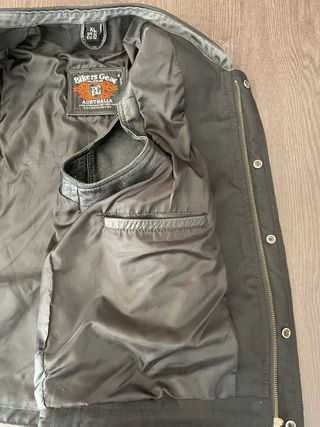 Gilet Biker Vera Pelle Nera - Modello Club