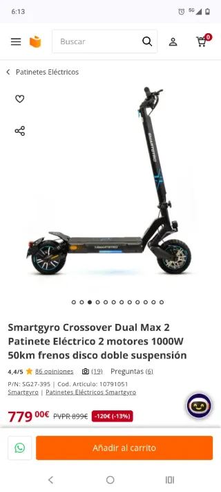 Patinete Eléctrico SmartGyro