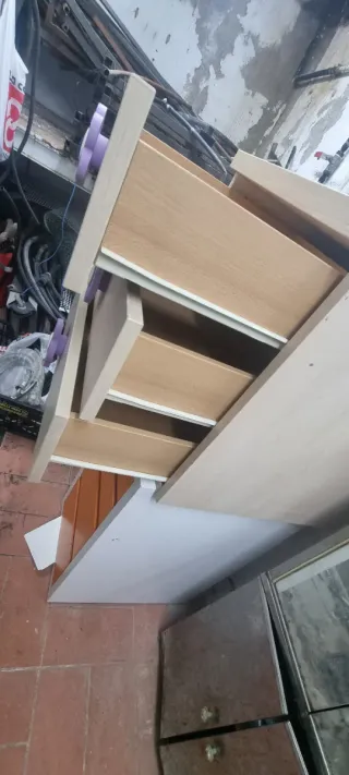 Mesita de noche Ros beige