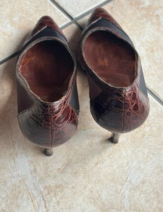 Scarpe Prada Milano donna marroni cocco