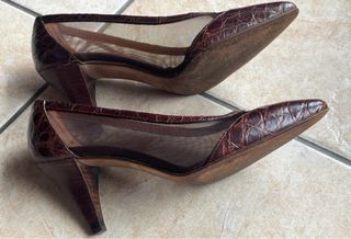 Scarpe Prada Milano donna marroni cocco