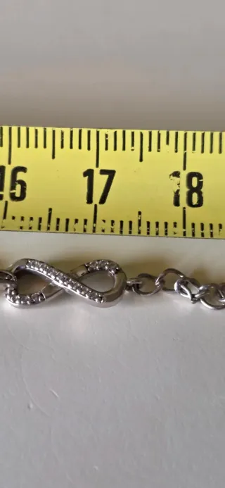 Pulsera de plata infinito circonitas