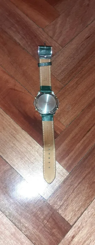 Reloj Racer Hombre Verde y Plateado