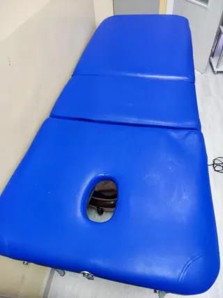 Camilla plegable azul