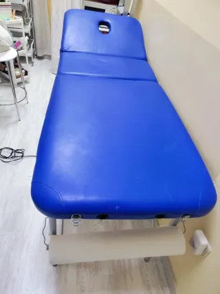 Camilla plegable azul