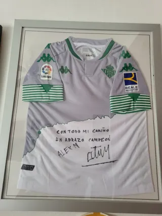 Camiseta Betis Firmada Alex Moreno LaLiga Kappa