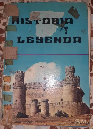 Libro de texto antiguo "Historia y Leyenda" 1972