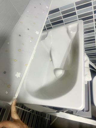 Bañera y cambiador para bebé