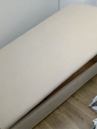 Canapé 190x90cm Beige/Marrón