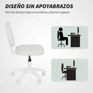 Silla de Oficina Giratoria Tapizada