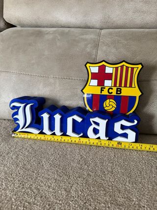 Lámpara personalizada FCB Lucas 3D