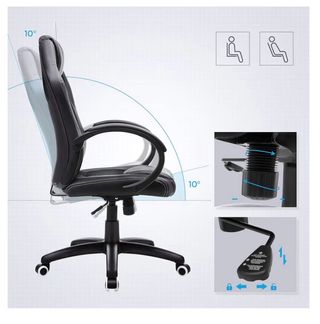 Silla de Oficina Ergonómica SONGMICS Negra