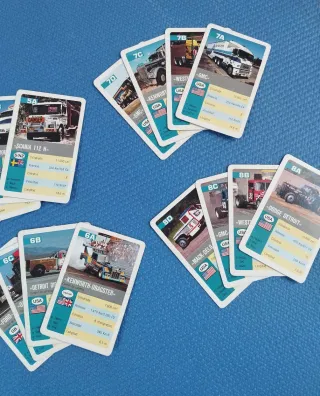 JUEGO CARTAS CAMIONES AÑOS 80 - 90