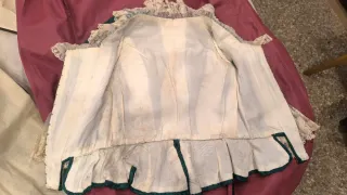 Corpiño Fallera Niña Verde y Dorado