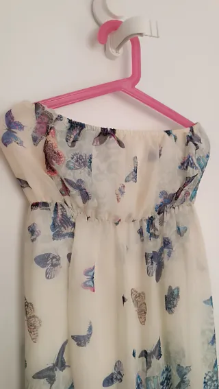 Vestido largo verano mariposas