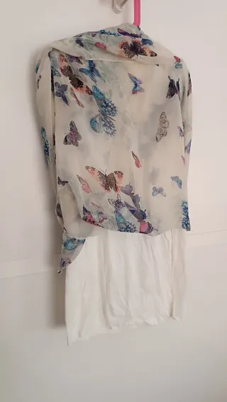 Vestido largo verano mariposas