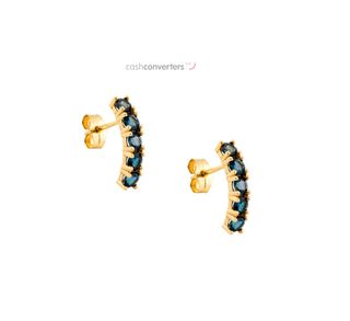 pendientes oro 18k con piedra