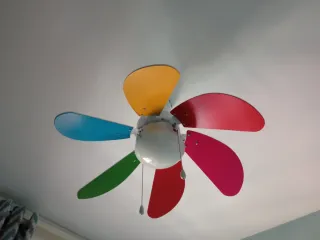 Ventilador Techo Infantil Multicolor