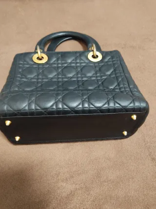 Borsa Pelle Christian Dior Nera