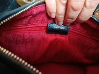 Borsa Pelle Christian Dior Nera