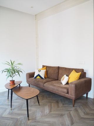 Sofá IKEA BODETTA 3 plazas Marrón Piel Sintética