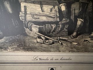 Cuadro La tienda de un herrador Aragón