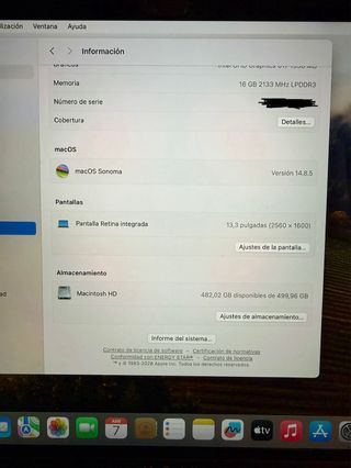 MacBook Air 13' 512GB Plata/Gris espacial