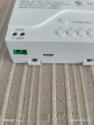 Smart Switch Zigbee ZG-003-RF 433Mhz
