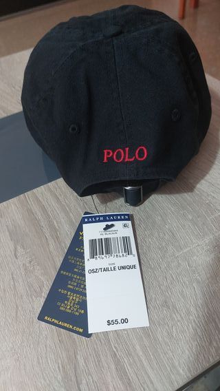 Gorra Polo Ralph Lauren Negra, Americana