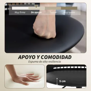 Silla de Oficina Giratoria Negra