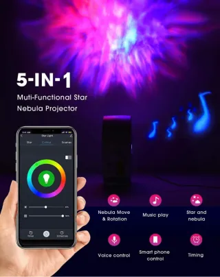 Proyector LED Alexa Estrella Multicolor