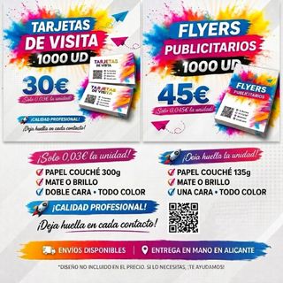 Flyers y tarjetas de visita
