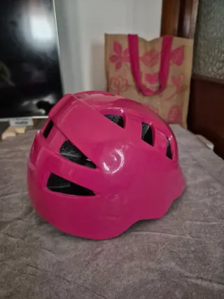 Casco de bicicleta infantil rosa