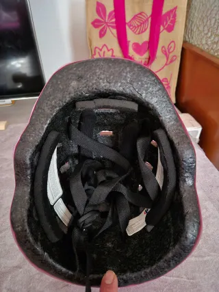 Casco de bicicleta infantil rosa