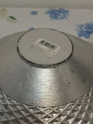 Fruttiera Design Vetro e Argento