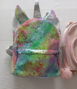 Pack 2 Mochilas Niña Unicornio y Rosa