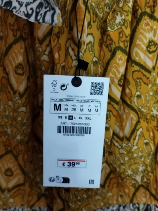 Vestido largo estampado multicolor