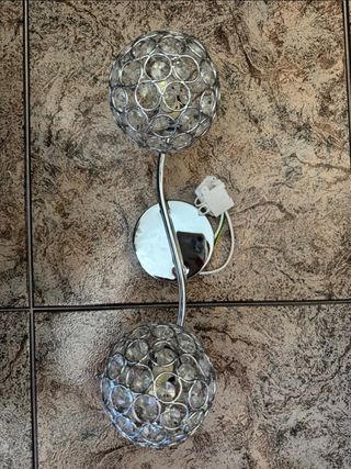 Lámpara de pared cristal