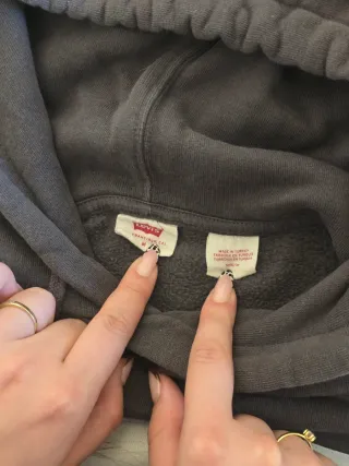 Sudadera Levi's gris con logo | Talla M