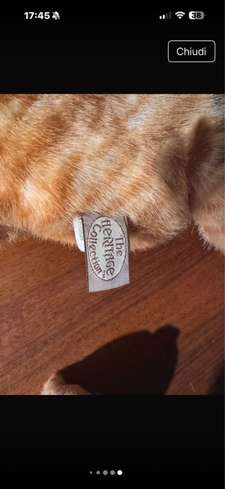 Peluche Gatto con Gattino Lungo 60 cm con la coda