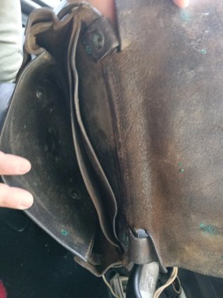 Cartera cobradora de cuero