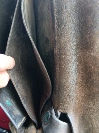 Cartera cobradora de cuero