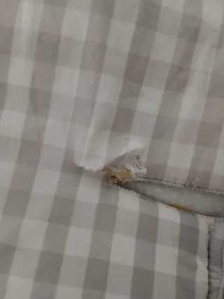 Colchoneta Silla Paseo Jane Cuadros Gris