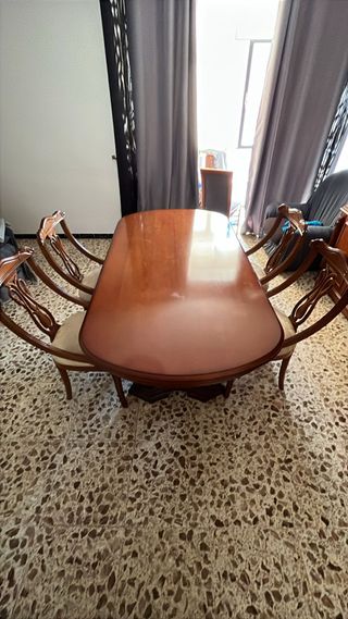 Comedor completo madera estilo clásico