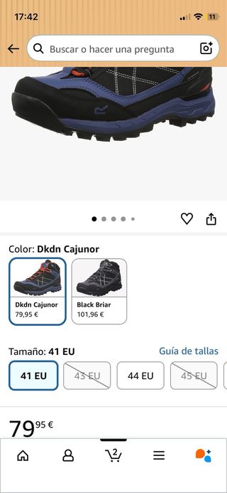 Botas Montaña Regatta Samaris Pro Vibram Talla 41