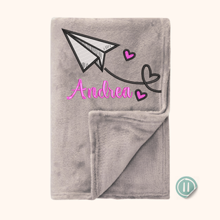 Manta personalizada bordada 1.20 x 1.50 mt