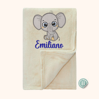 Manta personalizada bordada 1.20 x 1.50 mt