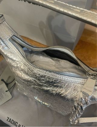 Bolso Zadig & Voltaire Baby Jane Plateado